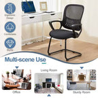 TUYOHW Ergonomic Office Desk Chair with Padding Seats, Gaming Chair with Armrest and Lumbar Support, Computer Chairs for Reading Room, Black