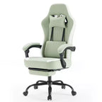 TUYOHW Ergonomic Office Chair with Padding Armrest, Gaming Chair with Lumbar Support, Swivel Rolling Chair with Wheels for Home, Office