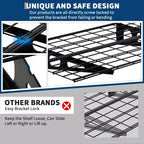 GustoWave 2-Pack 2x6 ft Wall-Mounted Garage Storage Shelves - Heavy Duty 1600 LB Capacity Shelving Units for Workshop Organization