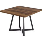 Lantine 31.5 Square Conference Table for 2-4 People, Compact Office Table for Small Spaces, Seminar Room