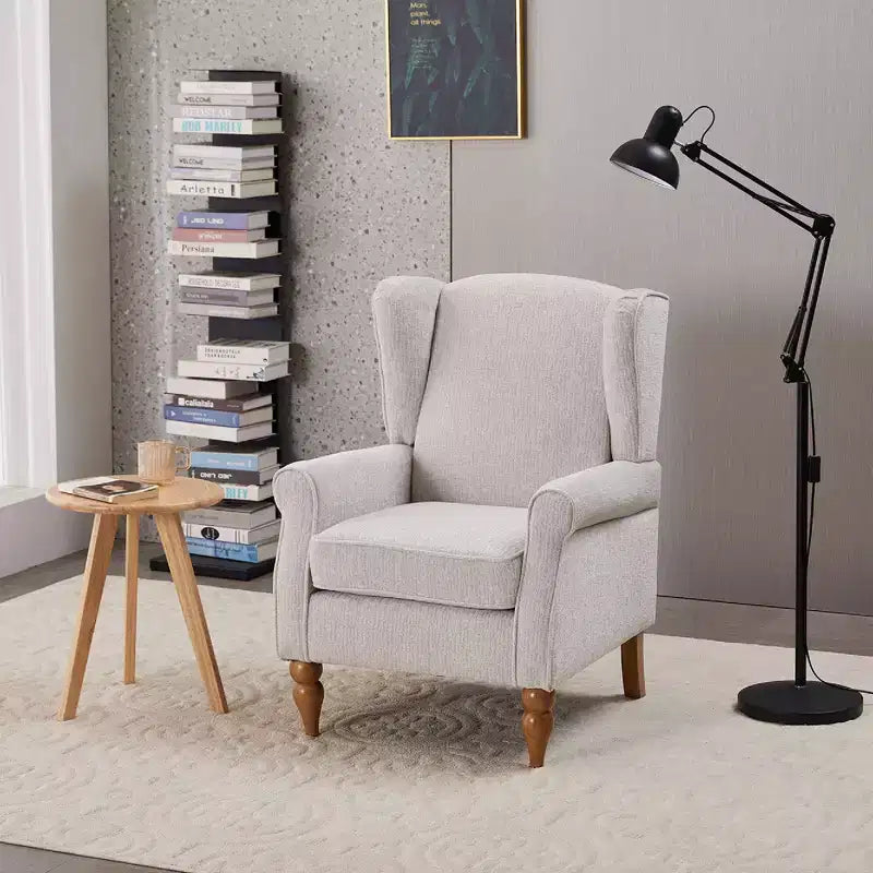 TUYOHW Ensemble Fauteuil d'appoint Moderne et Table Basse en Bois, Fauteuil de Lecture Rembourré avec Dossier Haut, Fauteuil Club pour Salon, Chambre à Coucher