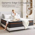 Sweetnight Matelas Hybride en Mousse à Mémoire de Forme 30,5 cm en Boîte, Fermeté Moyenne