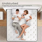 Sweetnight Matelas Hybride en Mousse à Mémoire de Forme 30,5 cm en Boîte, Fermeté Moyenne