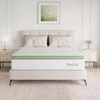 Novilla 14 inch Memory Foam Hybrid Mattress with Innersprings for Pressure Relief and Motion Isolation