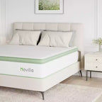 Novilla 14 inch Memory Foam Hybrid Mattress with Innersprings for Pressure Relief and Motion Isolation