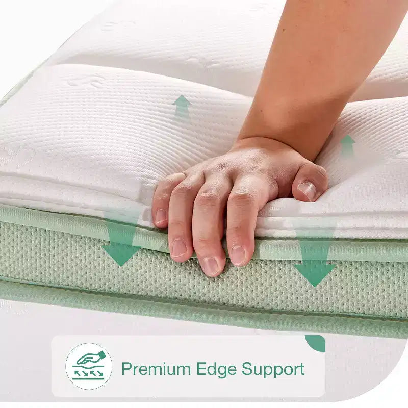 Novilla 14 inch Memory Foam Hybrid Mattress with Innersprings for Pressure Relief and Motion Isolation