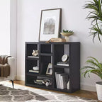 Open Shelf Bookcase, 7-Cube Freestanding Display Storage Cabinet, VC Exclusive, for Entryway, Living Room