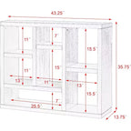 Open Shelf Bookcase, 7-Cube Freestanding Display Storage Cabinet, VC Exclusive, for Entryway, Living Room