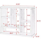 Open Shelf Bookcase, 7-Cube Freestanding Display Storage Cabinet, VC Exclusive, for Entryway, Living Room