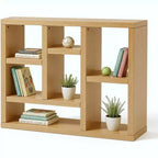 Open Shelf Bookcase, 7-Cube Freestanding Display Storage Cabinet, VC Exclusive, for Entryway, Living Room