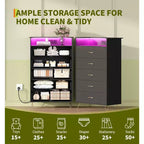 Modern 5-Drawer Tall Dresser for Bedroom, Wood Chest of Drawers with Silent Closing Slides, Water-Resistant White Storage Organizer for Hallway