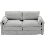 MAYEERTY 68.1 Canapé Causeuse Rembourré Confortable Canapé Nuage Oversize Canapé Double Coussin pour Salon Gris Clair