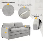 MAYEERTY 68.1 Canapé Causeuse Rembourré Confortable Canapé Nuage Oversize Canapé Double Coussin pour Salon Gris Clair