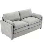 MAYEERTY 68.1 Canapé Causeuse Rembourré Confortable Canapé Nuage Oversize Canapé Double Coussin pour Salon Gris Clair