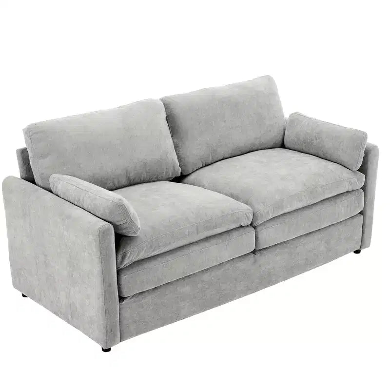 MAYEERTY 68.1 Canapé Causeuse Rembourré Confortable Canapé Nuage Oversize Canapé Double Coussin pour Salon Gris Clair