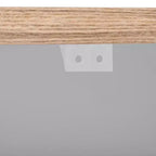 JVNOXK 51-inch Recessed Farmhouse-Style Kitchen Island with Folding Table Top Towel Rack and Rolling Cart, Suitable for Kitchens, White Ash Wood