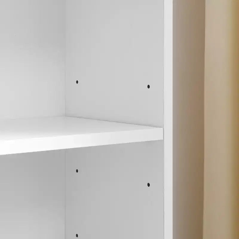 Étagère de rangement multimédia à 8 niveaux VIYET 11.69.370.9 - MDF blanc, étagères réglables