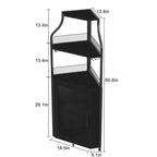 Meuble de bar d'angle multifonctionnel avec casier à vin amovible, porte-verres et porte en maille - Buffet compact pour bar et salon