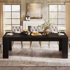 Lantine 70.9-Inch Rectangular Dining Table for 6-8, Farmhouse Wooden Kitchen Table, Large Dining Room Furniture for Kitchen, Living Room