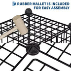 Organisateur d'entrée moderne à 6 cubes, modulable en grille métallique empilable, assemblage rapide pour chaussures, sacs et accessoires