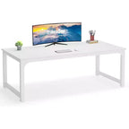 Lantine Modern Computer Desk, 78.7 x 39.4 inch X Large Executive Office Desk Computer Table Study Writing Desk Workstation for Home Office,White
