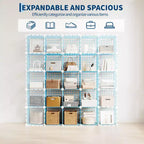 12-Cube Storage Organizer 37 x 13 x 38  Modular Wire Shelving Unit for Closet, Bedroom, Office (1-Pack)