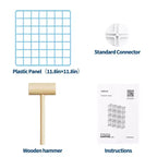 12-Cube Storage Organizer 37 x 13 x 38  Modular Wire Shelving Unit for Closet, Bedroom, Office (1-Pack)
