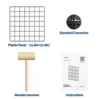 12-Cube Storage Organizer 37 x 13 x 38  Modular Wire Shelving Unit for Closet, Bedroom, Office (1-Pack)
