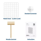 12-Cube Storage Organizer 37 x 13 x 38  Modular Wire Shelving Unit for Closet, Bedroom, Office (1-Pack)