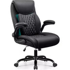 BALHAM TRADE-Ergonomic Office Chair with Lumbar Support Adjustable Armrests Wheels for Back Pain Relief