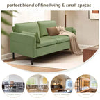 EROMMY 57.9 Velvet Loveseat Sofa,Upholstered Loveseat Couch With 2 Extra Soft Cushions & Convenient Side Storage,Comfortable And Stylish Two-Seater
