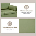 EROMMY 57.9 Velvet Loveseat Sofa,Upholstered Loveseat Couch With 2 Extra Soft Cushions & Convenient Side Storage,Comfortable And Stylish Two-Seater