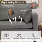 EROMMY 57.9 Velvet Loveseat Sofa,Upholstered Loveseat Couch With 2 Extra Soft Cushions & Convenient Side Storage,Comfortable And Stylish Two-Seater