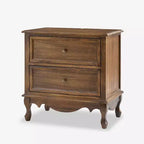 Fallah 24 Tall 2 - Drawer End Table with Two Drawers and Charging Station| KARAT HOME-BLUE