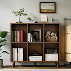 Étagère Cube, Étagère de Rangement, Bibliothèque Ouverte Autonome, Organisateur de Vitrine avec Base, pour Salon, Chambre, Bureau à Domicile