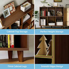 Étagère Cube, Étagère de Rangement, Bibliothèque Ouverte Autonome, Organisateur de Vitrine avec Base, pour Salon, Chambre, Bureau à Domicile