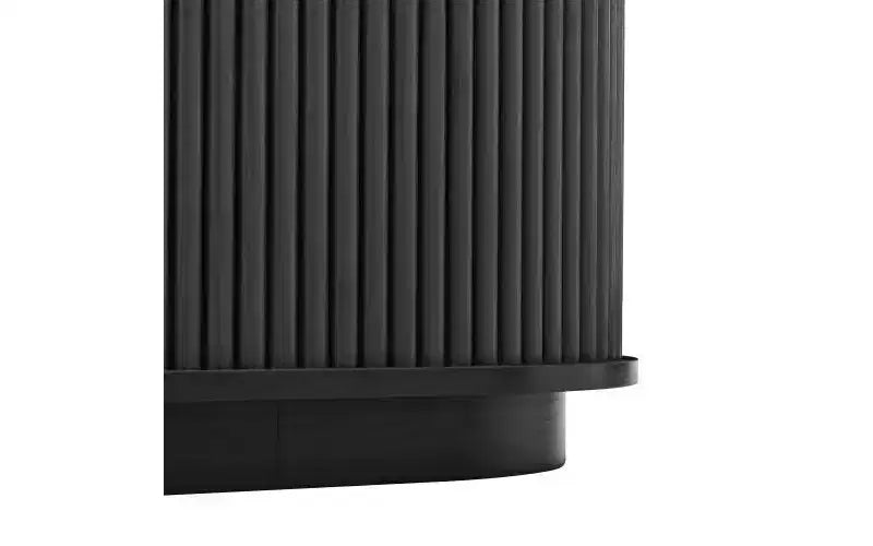 JVNOXK Meuble TV encastré en bois de style rustique de 168 cm avec poignées dorées, convient aux téléviseurs de 75 pouces et moins ; portes coulissantes à roulettes, noir