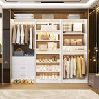 Besiost Closet System with Drawers and Shoe Racks