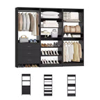 Besiost Closet System with Drawers and Shoe Racks