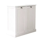 sumyeg Two-Compartment Tilt-Out Laundry Sorter Cabinet with Hidden Storage