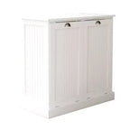 sumyeg Two-Compartment Tilt-Out Laundry Sorter Cabinet with Hidden Storage