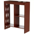 The Lakeside Collection Decorative End Table with Drink Holder -