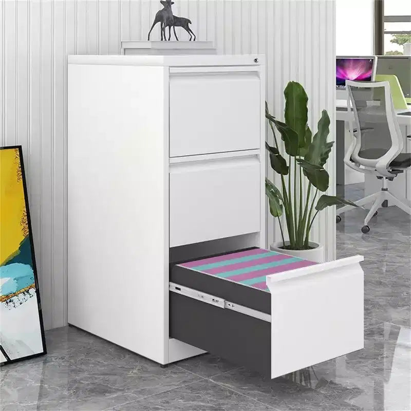 3/ 4 Drawer File Cabinet, Heavy Duty Vertical Filing Cabinets with Lock, Metal Steel Storage Cabinet for Office and Home, Assembly Required