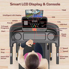 3.5HP Treadmill Clearance: 4-in-1 Foldable Treadmill with 12% Incline, APP & Bluetooth Speakers, 330lbs Capacity, 71 Programs, Home/Office Use