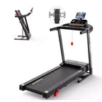 3.5HP Treadmill Clearance: 4-in-1 Foldable Treadmill with 12% Incline, APP & Bluetooth Speakers, 330lbs Capacity, 71 Programs, Home/Office Use