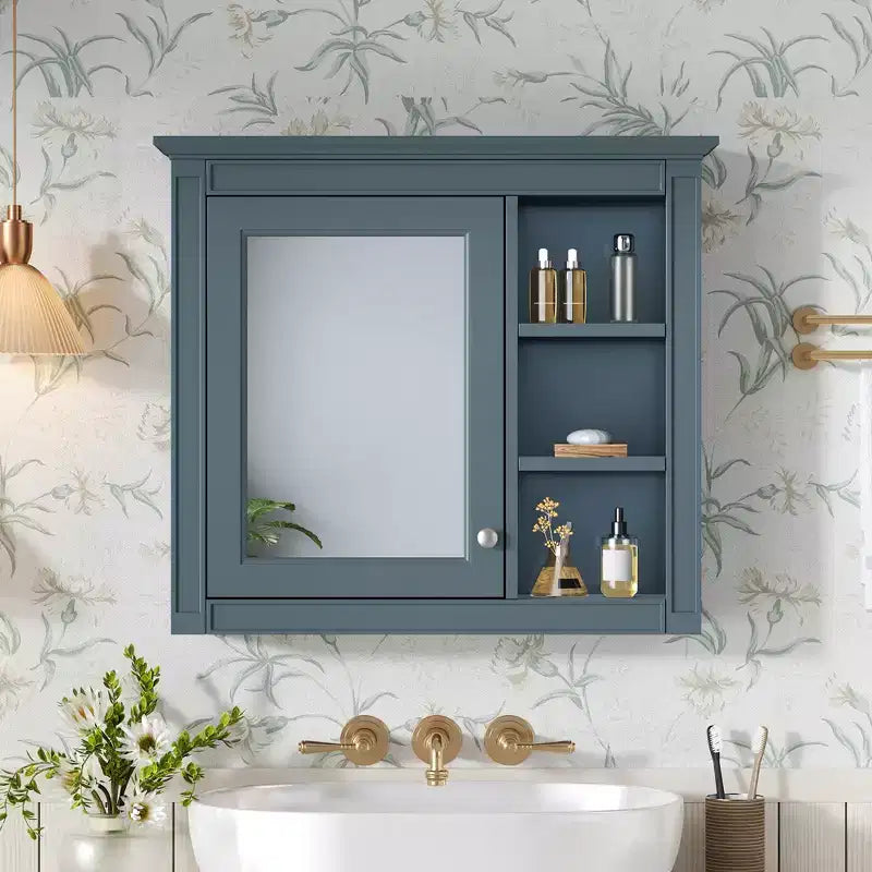 GDFStudio Pamela 30 Modern Medicine Cabinet, Wall Mounted Bathroom Cabinet with 3 Shelves
