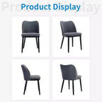 Dining Chairs, Upholstered Fabric Dining Room Side Chairs, Chair for Dining Table with Padded Seat and Wood Legs-Modern Dining Chairs