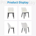 Dining Chairs, Upholstered Fabric Dining Room Side Chairs, Chair for Dining Table with Padded Seat and Wood Legs-Modern Dining Chairs