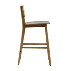 Christopher Knight Home Sacha Tabourets de bar contemporains en bois d'hévéa tressé de rotin (lot de 2)