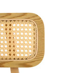 Christopher Knight Home Sacha Tabourets de bar contemporains en bois d'hévéa tressé de rotin (lot de 2)